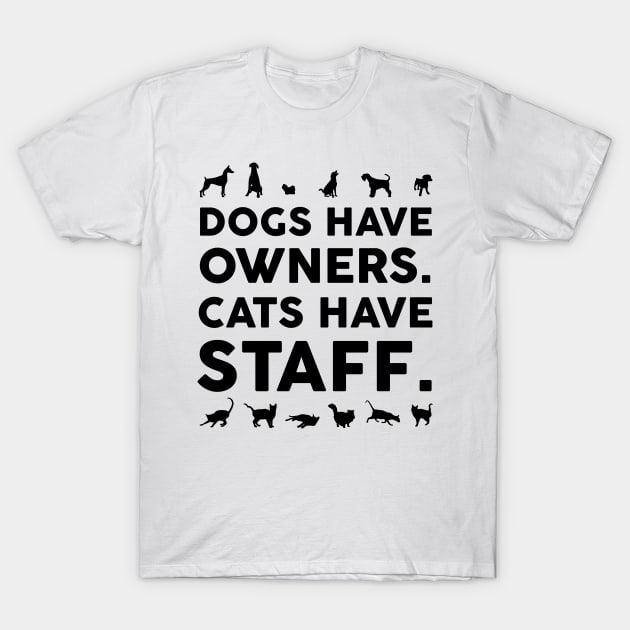 Dogs vs Cats T-Shirt by JadeTees